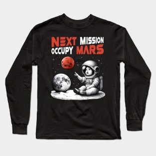 Red Planet Mars – 'Next Mission, Occupy Mars' Long Sleeve T-Shirt